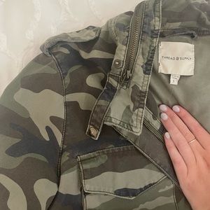 Camo lightweight cargo jacket